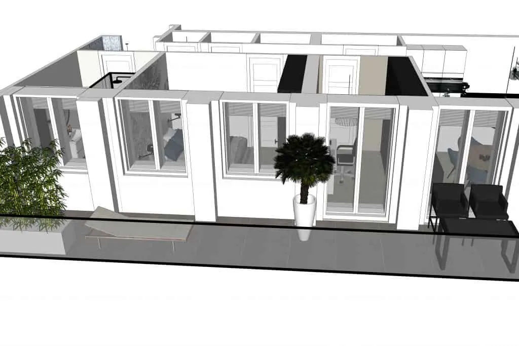 3D-ontwerp van een interieur in een toren in Hoorn